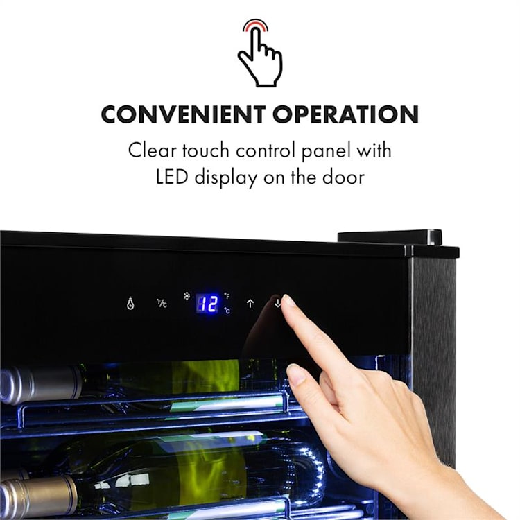 Vinomatica 36 Uno Weinkühlschrank 95l Touch-Bedienfeld 85W 4-18 °C