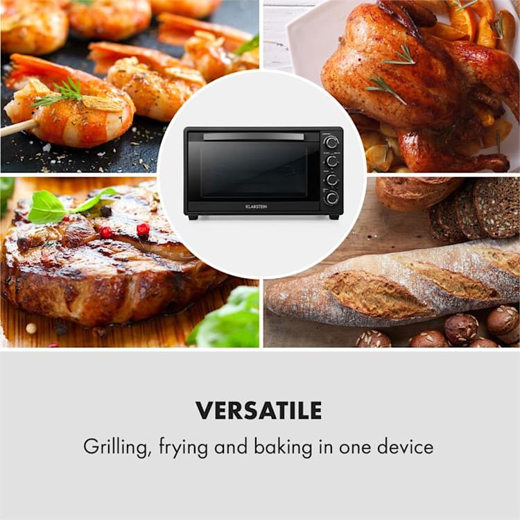 Masterchef 60, mini piekarnik, 60 l, 2000 W, 100 - 230 °C, wyłącznik czasowy, czarny Czarny | 60 Ltr