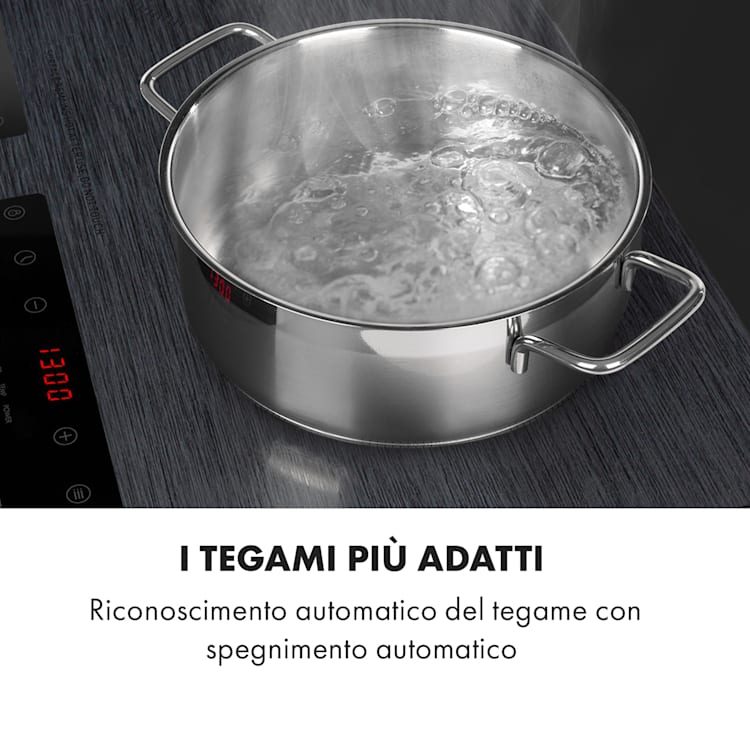 Varicook Steel piano cottura a induzione 3100W 10 livelli sensore pentola