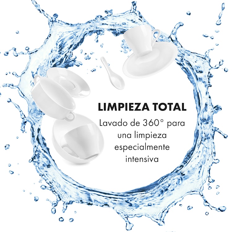 Azuria Lavavajillas 1380W 6,5L 6 vajillas cristal frontal oscuro
