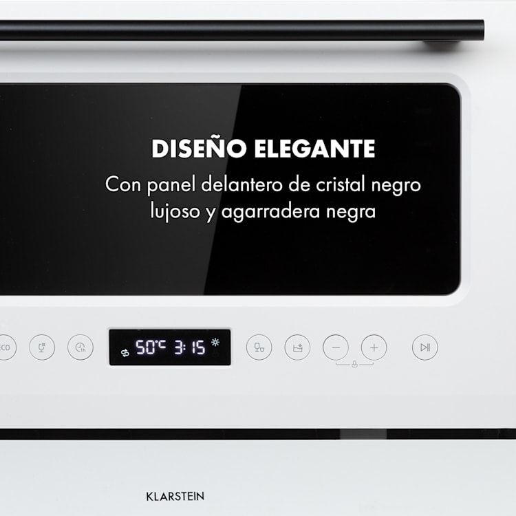 Azuria Lavavajillas 1380W 6,5L 6 vajillas cristal frontal oscuro