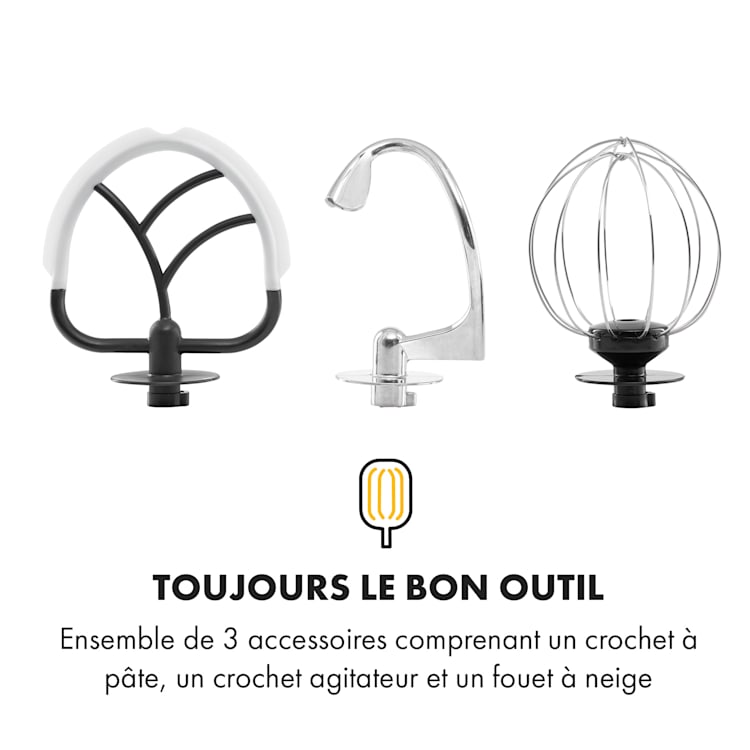 Bella Pico 2G Robot de cuisine 5 litres 6 vitesses 1200W - crème Crème