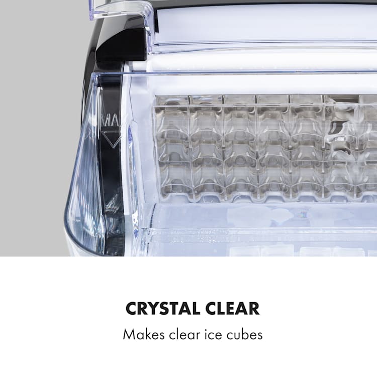 Crystal XL Ice Cube Machine Crystal Ice 2 Sizes 2.5l Water Tank