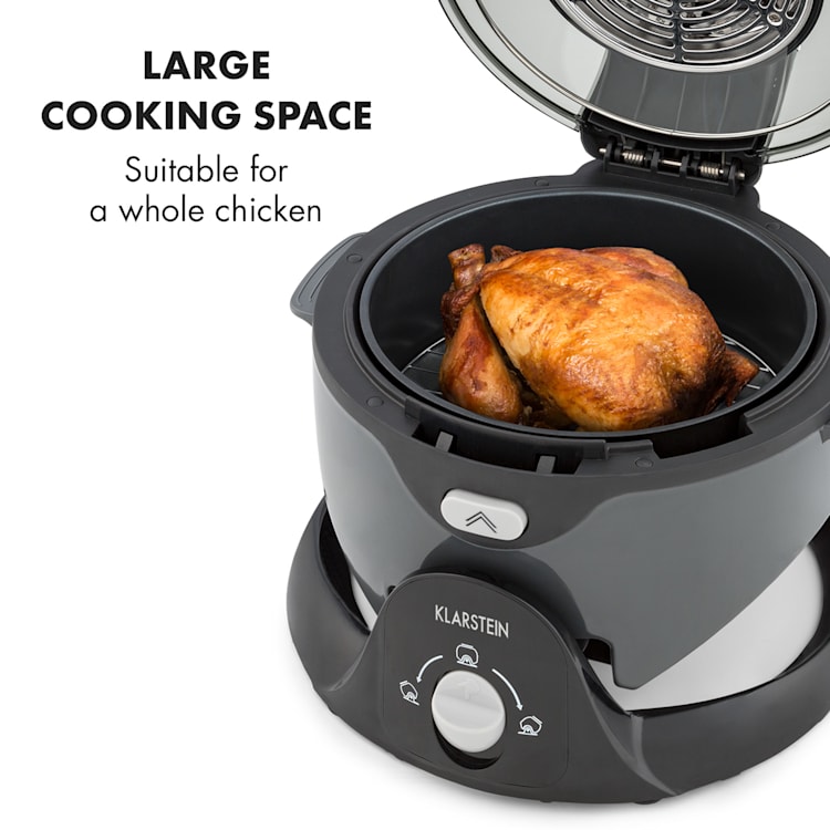 VitAir Swing, friteuză cu aer cald, 1400 W, 50 - 240 ° C, cronometru, neagră Negru