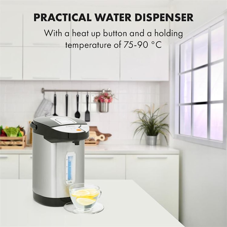 Hot Spring Dispensador de agua caliente 2,8l Depósito Acero Inoxidable Plateado 2,8 L