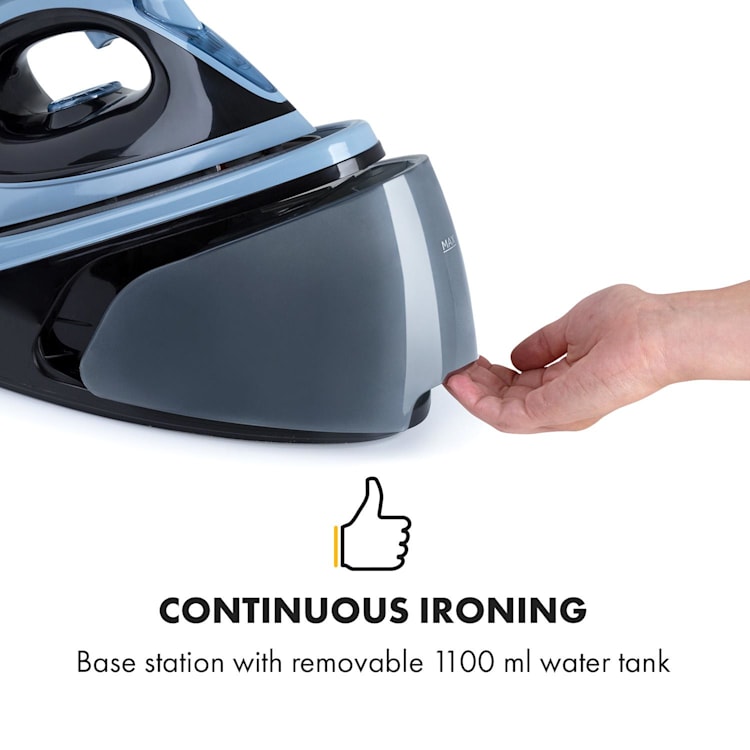 Speed Iron V2 Fer à repasser à vapeur 2100 W 1100 ml noir / bleu Bleu / Noir