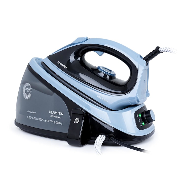 Speed Iron V2 Fer à repasser à vapeur 2100 W 1100 ml noir / bleu Bleu / Noir