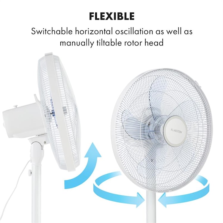 Windflower Fan 5 Blades (15"/ 38.5cm) 3090 m³/h White White