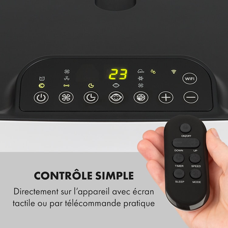 Kraftwerk Smart 12K climatiseur mobile 12000 BTU/3,5 kW blanc Blanc | 12.000 BTU