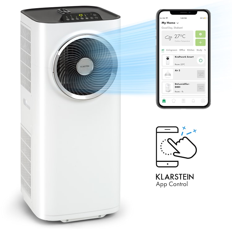 Kraftwerk Smart 12K climatiseur mobile 12000 BTU/3,5 kW blanc Blanc | 12.000 BTU