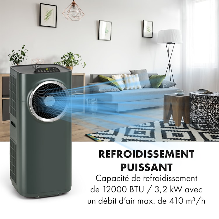 Kraftwerk Smart 12K climatiseur mobile 12000 BTU/3,5 kW anthracite Anthracite | 12.000 BTU