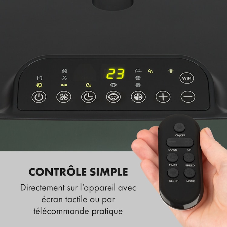 Kraftwerk Smart 12K climatiseur mobile 12000 BTU/3,5 kW anthracite Anthracite | 12.000 BTU