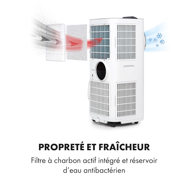 Kraftwerk Smart 10K climatiseur mobile 10000 BTU/2,9 kW blanc Blanc | 10.000 BTU