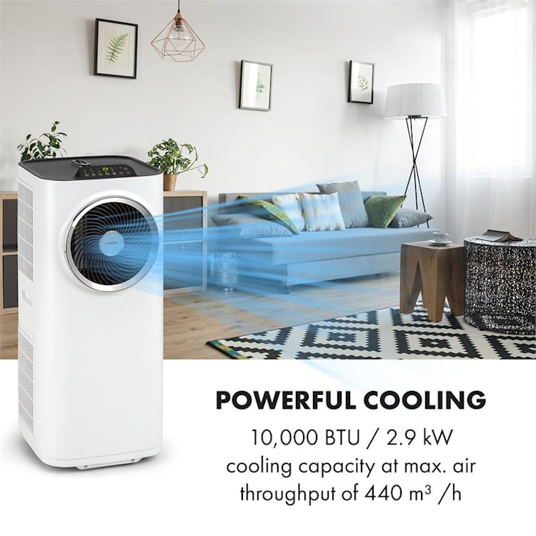 Kraftwerk Smart 10K mobil AC 10000 BTU/2,9 kW vit Vit | 10.000 BTU