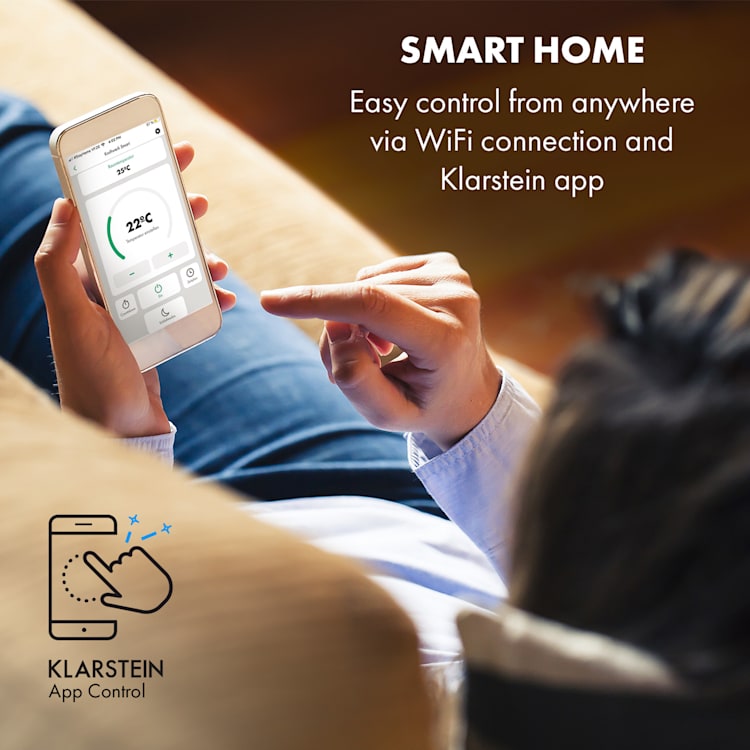Kraftwerk Smart 10K Luftkonditionering 3-i-1 10000 BTU appstyrning fjärrkontroll 10.000 BTU | Antracit