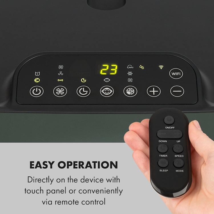 Kraftwerk Smart 10K Luftkonditionering 3-i-1 10000 BTU appstyrning fjärrkontroll 10.000 BTU | Antracit
