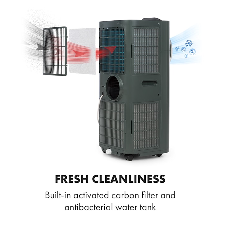 Kraftwerk Smart 10K Luftkonditionering 3-i-1 10000 BTU appstyrning fjärrkontroll 10.000 BTU | Antracit