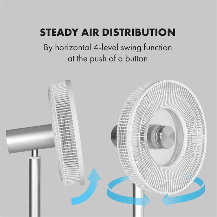 Whisperwind Standventilator 12" (30,5 cm) 9-Blatt max. 30W weiß Mit Kabel