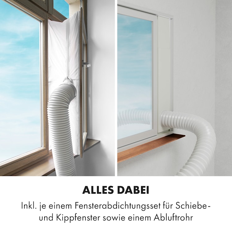 Metrobreeze New York 7k mobile Klimaanlage 7.000 BTU/2,1 kW EEC A Fernbedienung weiß 7.000 BTU | Weiß