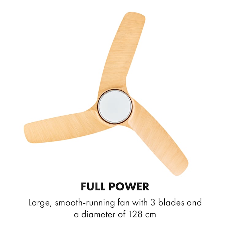 Silent Service, stropni ventilator, Ø: 128 cm, moč: 25 W, lesen izgled Finish: dark wood