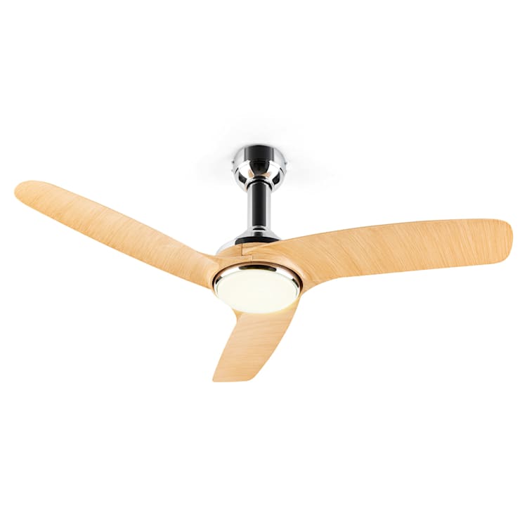 Silent Service, stropni ventilator, Ø: 128 cm, moč: 25 W, lesen izgled Finish: dark wood