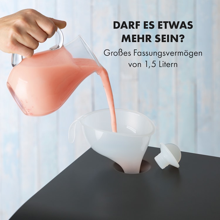 Sweet Sundae Eiscrememaschine Kompressor 1,5l Edelstahl schwarz Schwarz