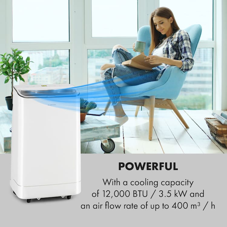 Iceblock, légkondicionáló, 3 az 1-ben, 12 000 BTU/3,5 kW, 400 m³/h max., fehér