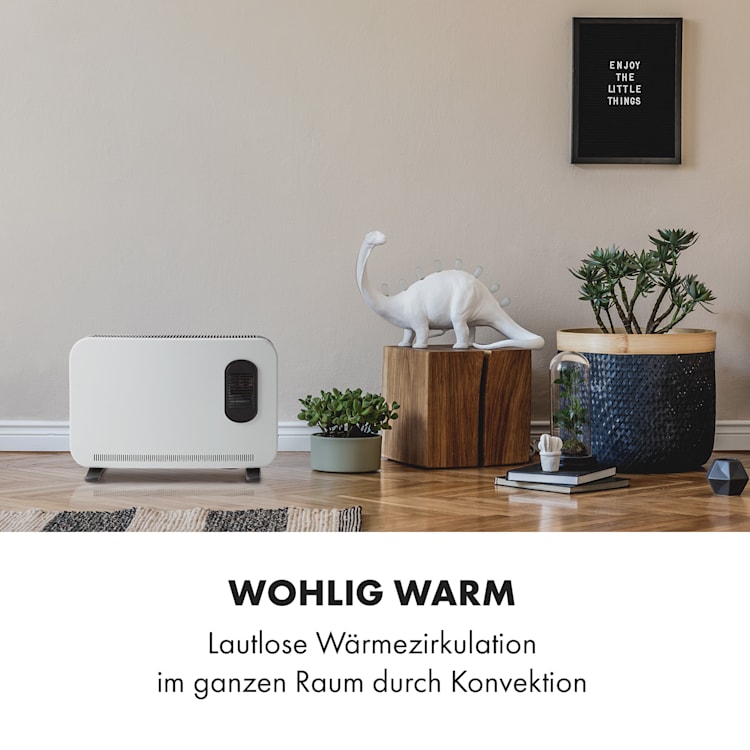 Baltrum Flow Elektroheizung Konvektor 2000 W Standgerät Mit Turboventilator