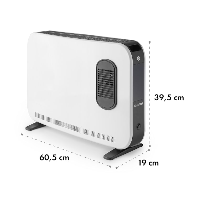 Baltrum Flow Elektroheizung Konvektor 2000 W Standgerät Mit Turboventilator