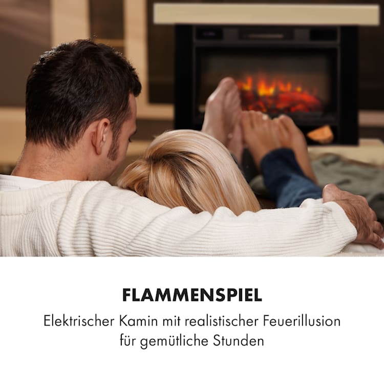 Vulsini Hideaway Elektrokamin 1900 W LED-Technik Fernbedienung Kamingehäuse im Studio-Look
