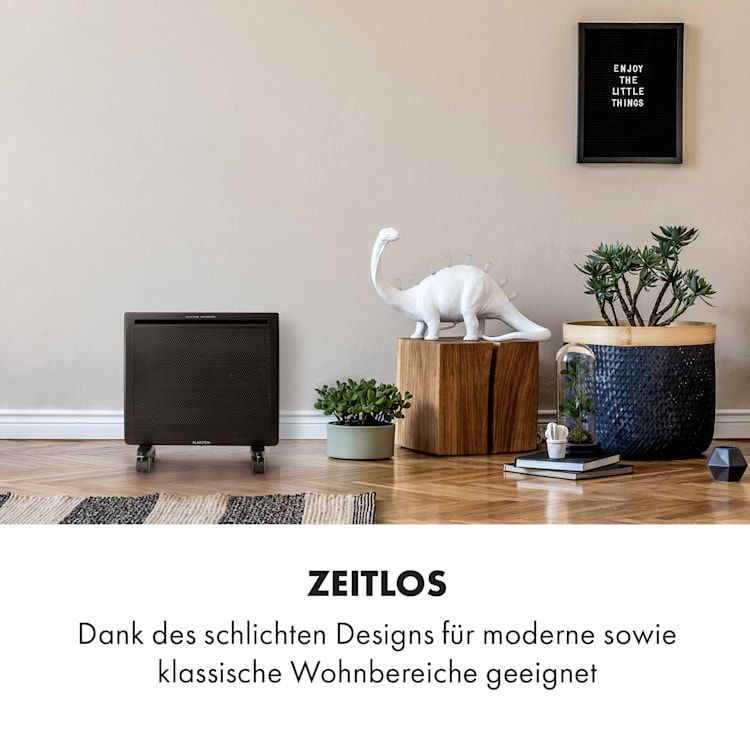 Hot Spot Slimcurve Double Wave 2-in-1 Heizgerät 1000W Wochentimer Stahlblech 1000 W | Schwarz