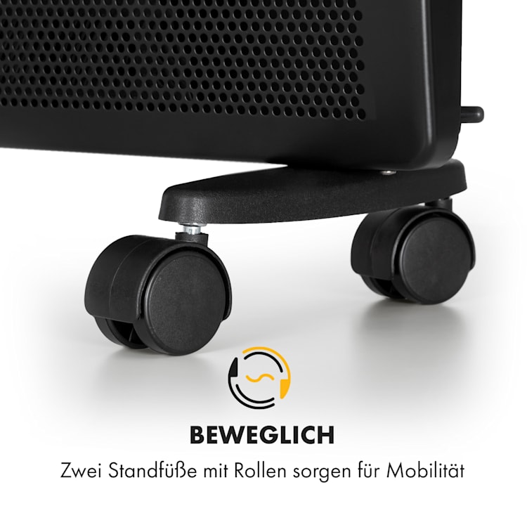 Hot Spot Slimcurve Double Wave 2-in-1 Heizgerät 1000W Wochentimer Stahlblech 1000 W | Schwarz