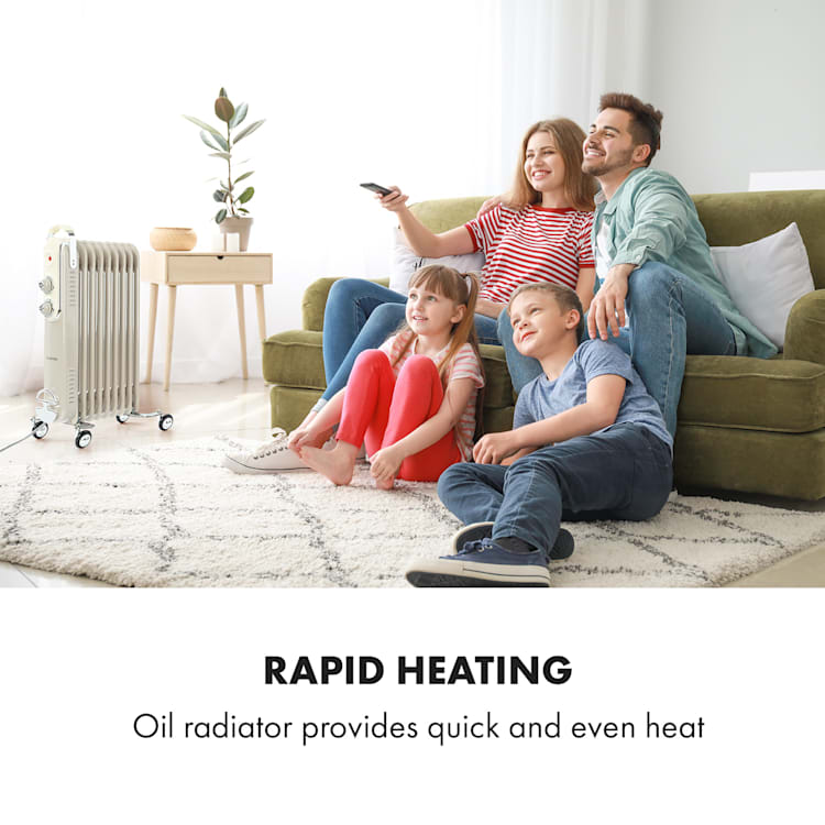 Thermaxx Retroheat, olejový radiátor, 2000 W, kolieska, sivohnedý (taupe) Taupe