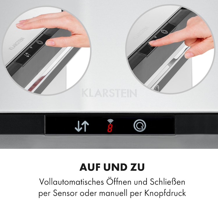 Touchless Ultraclean Sensor-Mülleimer 60L 3 Behälter Edelstahl Weiß