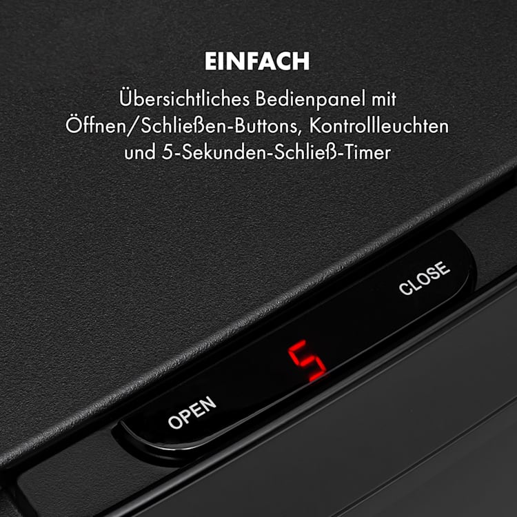 Touchless Black Stainless Steel Müllsammler Sensor 72L 4 Behälter ABS / PP / Edelstahl schwarz Schwarz
