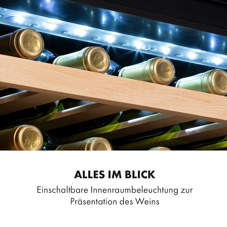 Vinsider 24 Built-In Uno Einbau-Weinkühlschrank 24 Flaschen 57 Liter Weiß