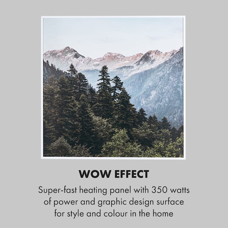 Wonderwall Air Art Smart Infrared Heater 60x60cm 350W Mountains 60 x 60 cm / design: mountains