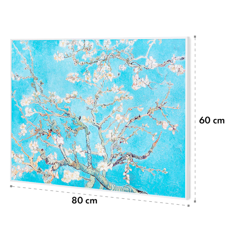 Wonderwall Air Art Smart Infrarotheizung 80x60cm 500W Wandmontage Blüten 80 x 60 cm / Design: Mandelblüten