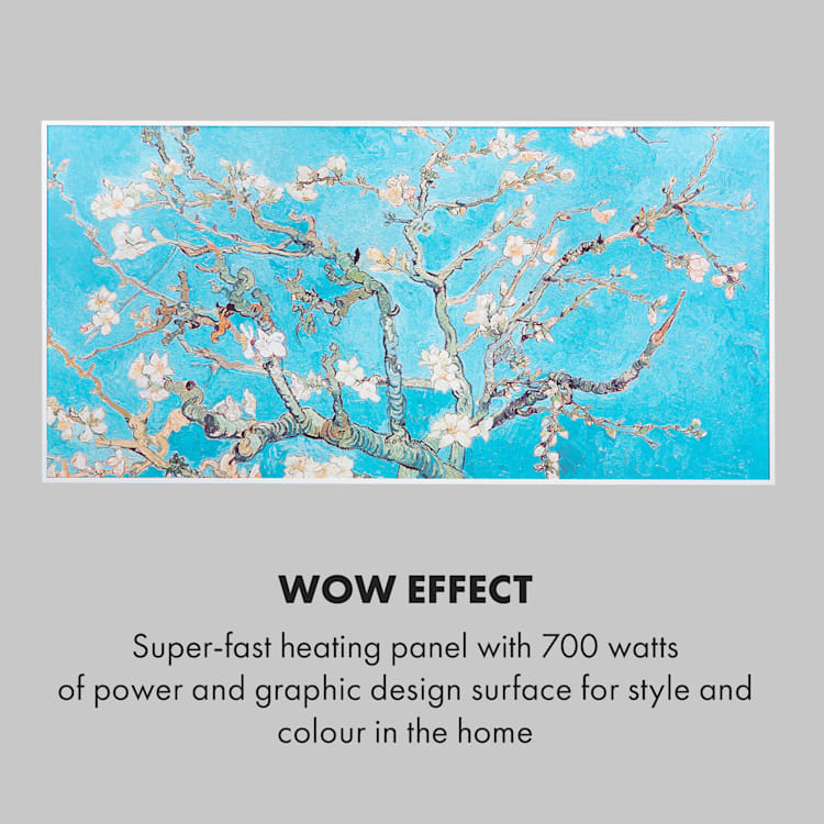 Wonderwall Air Art Smart Infrared Heater 120x60cm 700W App Almond Blossom 120 x 60 cm / design: blossoms