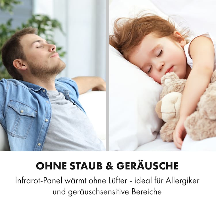 Wonderwall Air Art Smart Infrarotheizung 120x60cm 700W Wandinstallation App-Steuerung Berge 120 x 60 cm / Design: Berglandschaft