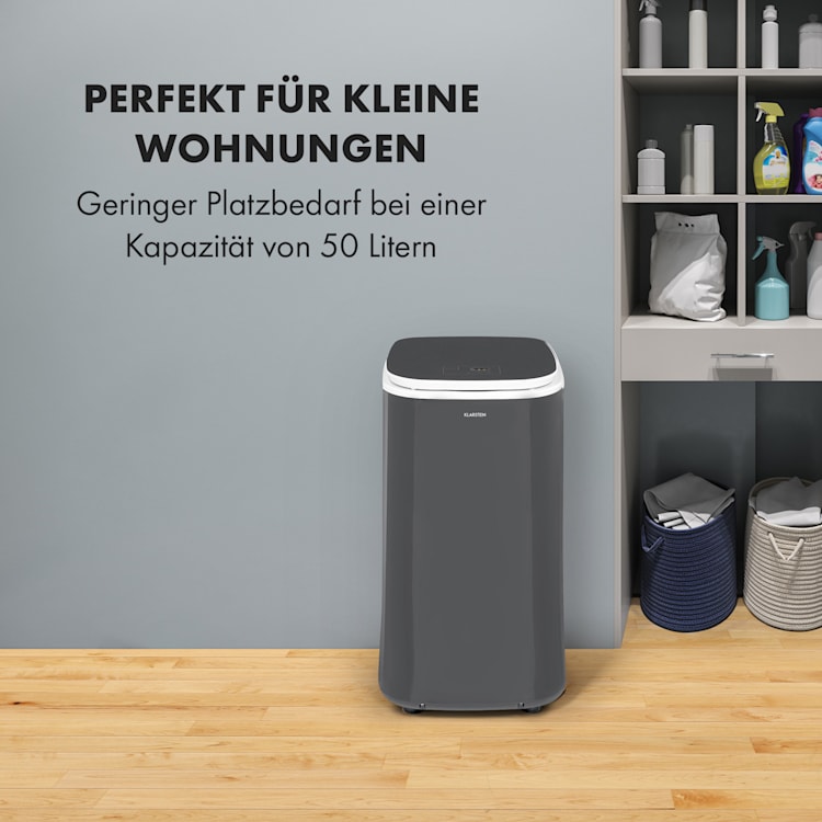 Zap Dry Wäschetrockner 820W 50l Touch-Bedienfeld LED-Anzeige Grau