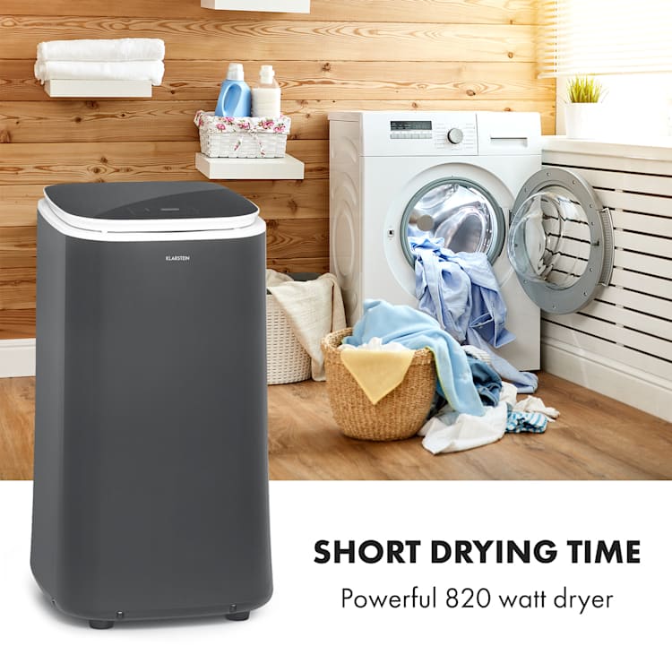 Zap Dry, ruhaszárító, 820 W, 50 l, érintőképernyős vezérlőpanel, LED kijelző Szürke