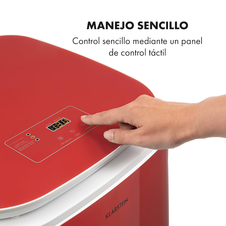 Zap Dry Secadora de ropa 820W 50l panel de control táctil indicador LED color rojo Rojo