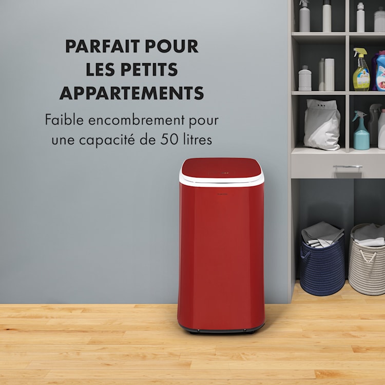 Zap Dry Sèche-linge 50 litres 820W panneau de commande tactile rouge Rouge