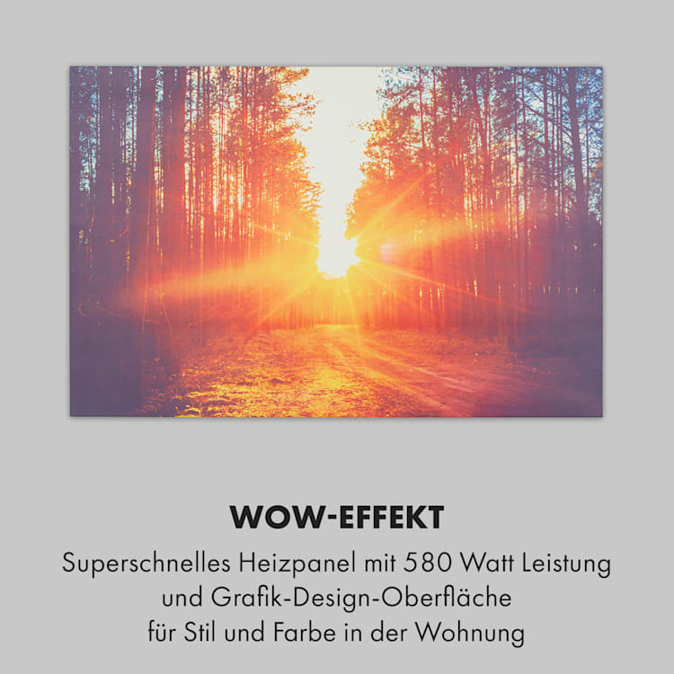 Wonderwall Air Art Infinite 580 Infrarotheizung 90x60 cm 90 x 60 cm / 580 Watt