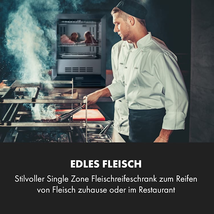 Steakhouse Pro Fleischreifeschrank 1 Zone 98 Ltr 1-25°C Touch Edelstahltür