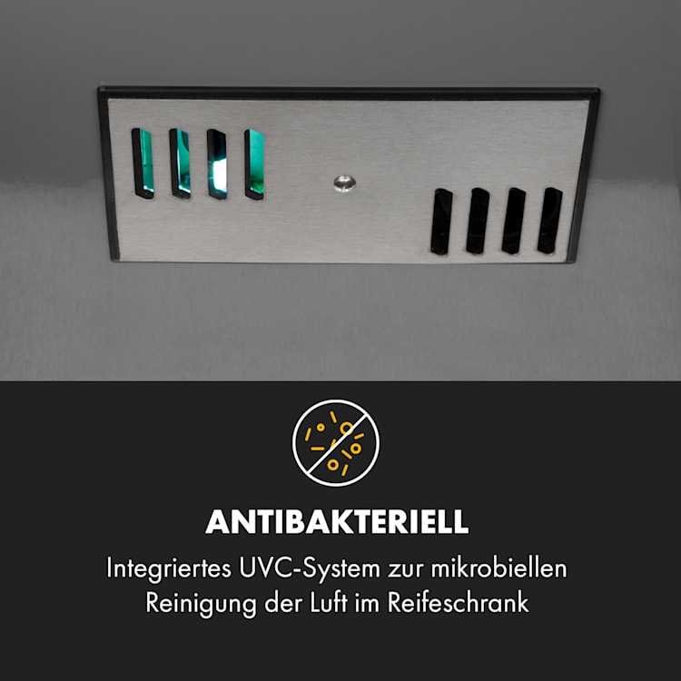 Steakhouse Pro Fleischreifeschrank 1 Zone 98 Ltr 1-25°C Touch Edelstahltür