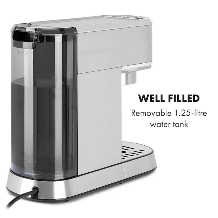 Futura, espresso kávovar, 20 bar, 1450 W, 1,25 l, nehrdzavejúca ušľachtilá oceľ Strieborná