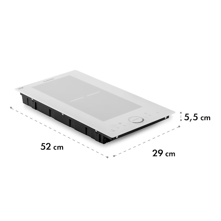 Delicatessa Slim Domino Cocina de inducción 3500W Temporizador 2 | Blanco