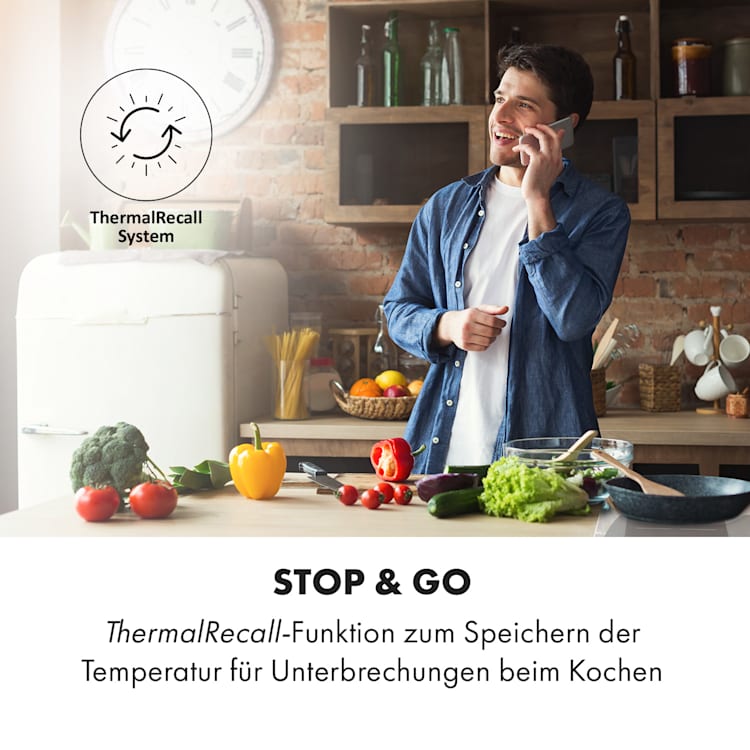 Delicatessa 60 Hybrid Einbaukochfeld Induktion 4 Zonen 7000W 4 (2x rechteckig, 1x rund 21 cm, 1x rund 16 cm) | Weiß